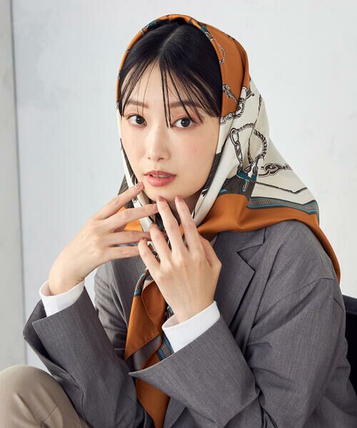 COMME CA ISM / コムサイズム マフラー・ショール・スヌード・ストール | 【リバーシブル】タッセル大判スカーフ | 詳細7