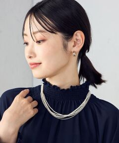 COMME CA ISM / コムサイズム ネックレス・ペンダント・チョーカー | 3WAY プラスチックパール＆チェーンネックレス