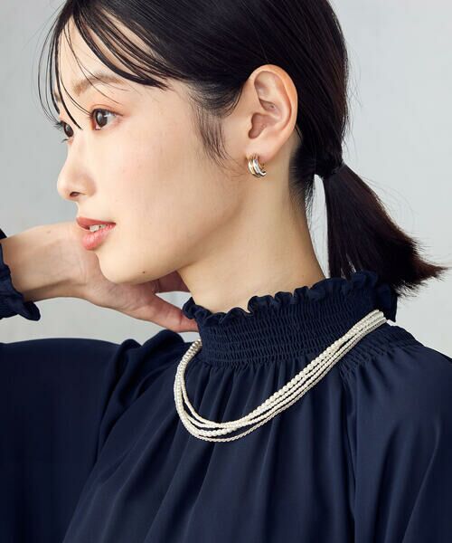 COMME CA ISM / コムサイズム ネックレス・ペンダント・チョーカー | 3WAY プラスチックパール＆チェーンネックレス | 詳細1