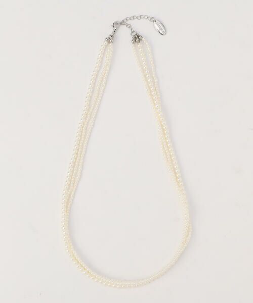 COMME CA ISM / コムサイズム ネックレス・ペンダント・チョーカー | 3WAY プラスチックパール＆チェーンネックレス | 詳細3