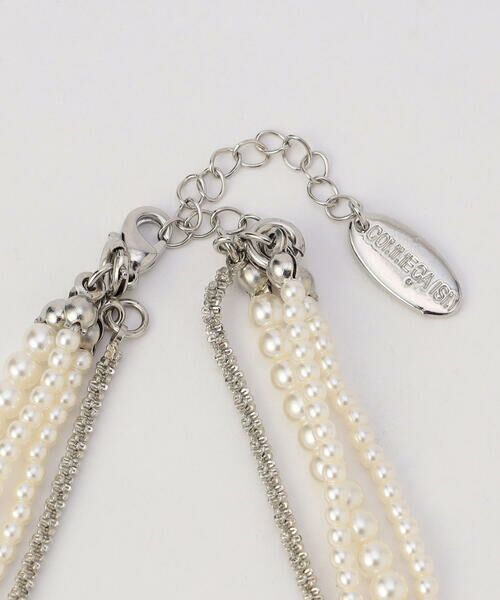 COMME CA ISM / コムサイズム ネックレス・ペンダント・チョーカー | 3WAY プラスチックパール＆チェーンネックレス | 詳細5