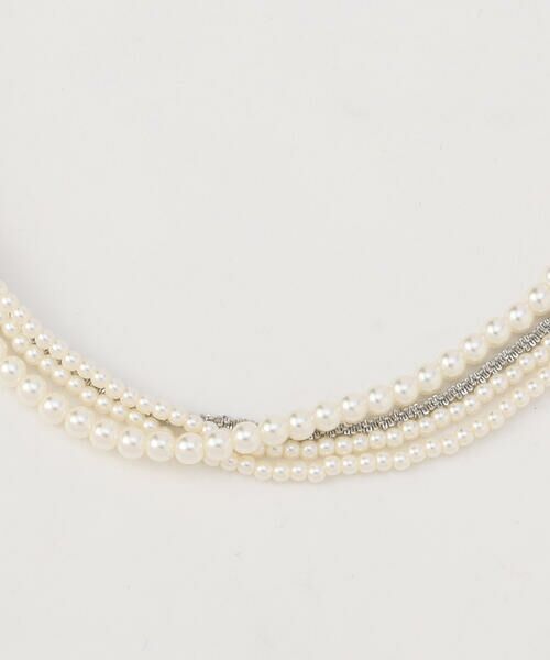 COMME CA ISM / コムサイズム ネックレス・ペンダント・チョーカー | 【宮城舞さん着用】3WAY プラスチックパール＆チェーンネックレス | 詳細8