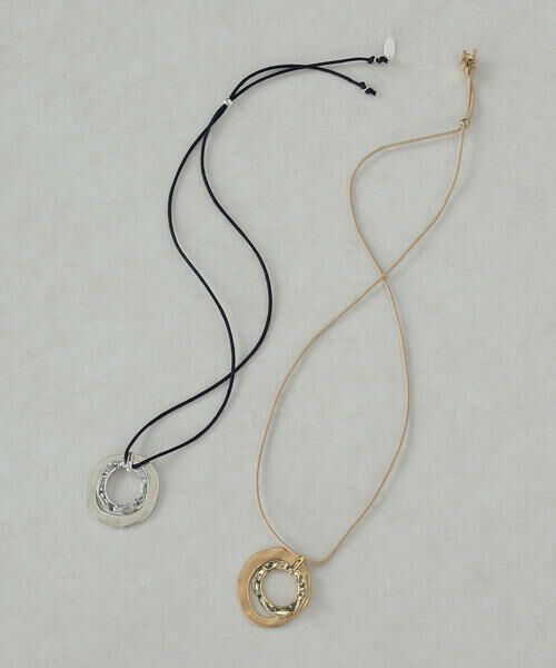 COMME CA ISM / コムサイズム ネックレス・ペンダント・チョーカー | ダブルリング スライドネックレス | 詳細3