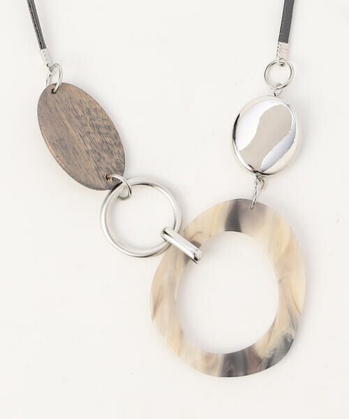 COMME CA ISM / コムサイズム ネックレス・ペンダント・チョーカー | ミックスパーツ スライドネックレス | 詳細4