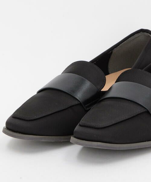 COMME CA ISM / コムサイズム フラットシューズ | スクエアトゥ　サテンローファー | 詳細5