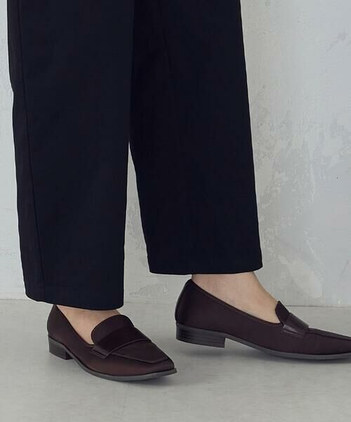 COMME CA ISM / コムサイズム フラットシューズ | スクエアトゥ　サテンローファー | 詳細8