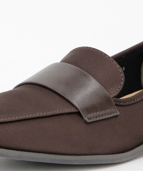 COMME CA ISM / コムサイズム フラットシューズ | スクエアトゥ　サテンローファー | 詳細9