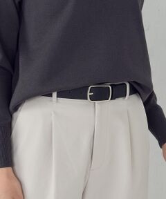 COMME CA ISM / コムサイズム ベルト・サスペンダー | フェイクレザー スクエアバックルベルト（3.0cm幅）