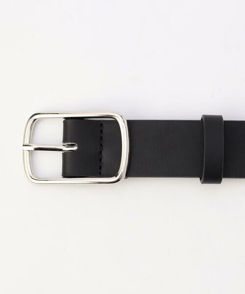COMME CA ISM / コムサイズム ベルト・サスペンダー | フェイクレザー スクエアバックルベルト（3.0cm幅） | 詳細3