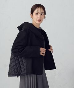 COMME CA ISM / コムサイズム ブルゾン | スエード調ジャージー×キルティングブルゾン