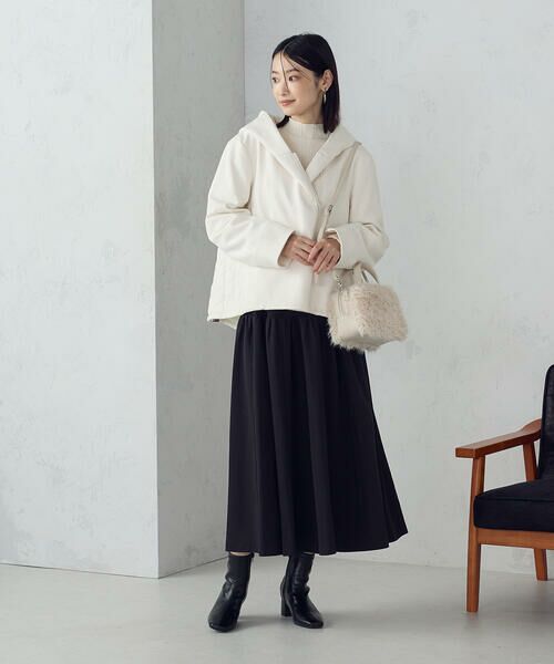 COMME CA ISM / コムサイズム ブルゾン | スエード調ジャージー×キルティングブルゾン | 詳細3