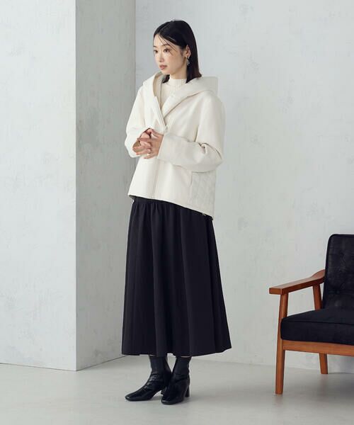 COMME CA ISM / コムサイズム ブルゾン | スエード調ジャージー×キルティングブルゾン | 詳細5