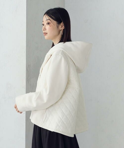 COMME CA ISM / コムサイズム ブルゾン | スエード調ジャージー×キルティングブルゾン | 詳細7