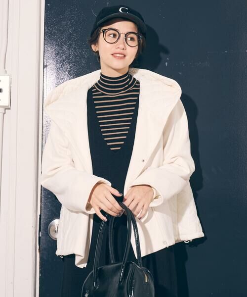 COMME CA ISM / コムサイズム ブルゾン | スエード調ジャージー×キルティングブルゾン | 詳細9