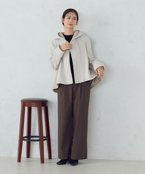 COMME CA ISM / コムサイズム ブルゾン | スエード調ジャージー×キルティングブルゾン | 詳細25