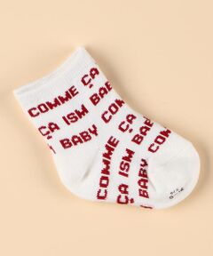 COMME CA ISM / コムサイズム ベビー・キッズグッズ | ロゴ総柄ソックス