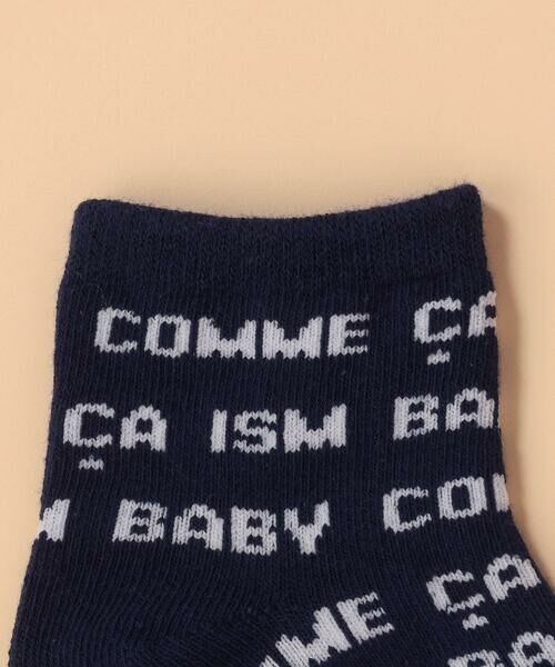COMME CA ISM / コムサイズム ベビー・キッズグッズ | ロゴ総柄ソックス | 詳細3