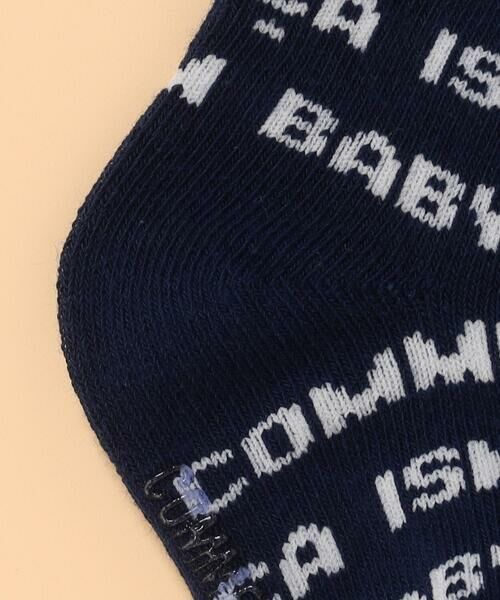COMME CA ISM / コムサイズム ベビー・キッズグッズ | ロゴ総柄ソックス | 詳細4