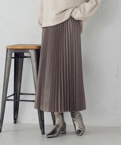 COMME CA ISM / コムサイズム ロング・マキシ丈スカート | エンボス加工プリーツスカート