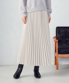 COMME CA ISM / コムサイズム ロング・マキシ丈スカート | エンボス加工プリーツスカート