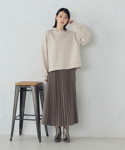 COMME CA ISM / コムサイズム ロング・マキシ丈スカート | エンボス加工プリーツスカート | 詳細6