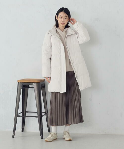 COMME CA ISM / コムサイズム ロング・マキシ丈スカート | エンボス加工プリーツスカート | 詳細9