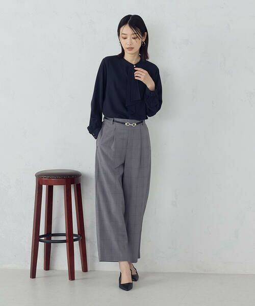 COMME CA ISM / コムサイズム その他パンツ | 【美しいベーシックパンツ】ポリエステルレーヨンストレッチ ワイドパンツ | 詳細22