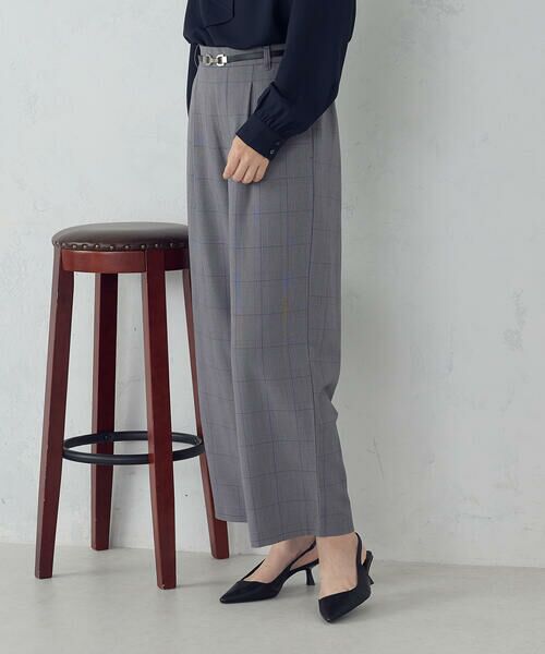 COMME CA ISM / コムサイズム その他パンツ | 【美しいベーシックパンツ】ポリエステルレーヨンストレッチ ワイドパンツ | 詳細24