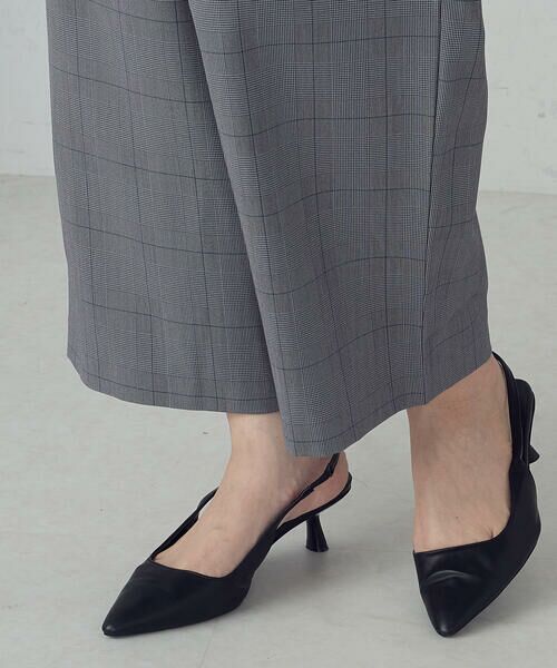 COMME CA ISM / コムサイズム その他パンツ | 【美しいベーシックパンツ】ポリエステルレーヨンストレッチ ワイドパンツ | 詳細30