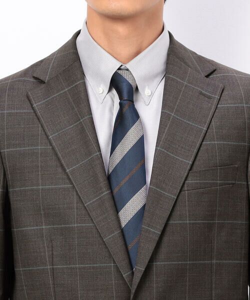 COMME CA ISM / コムサイズム セットアップ | YUNSA ウインドペン／かすれチェック クラシック３ピーススーツ | 詳細19