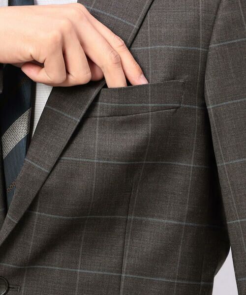 COMME CA ISM / コムサイズム セットアップ | YUNSA ウインドペン／かすれチェック クラシック３ピーススーツ | 詳細20