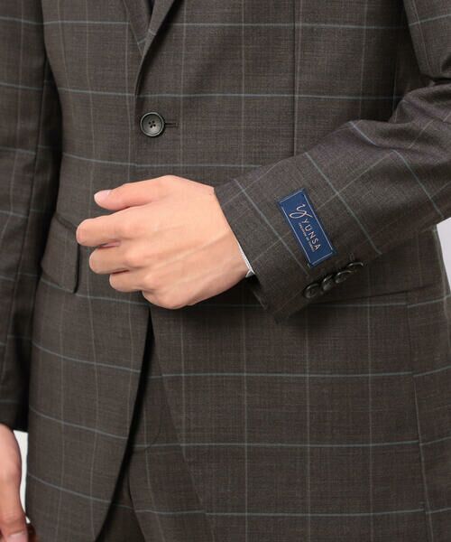 COMME CA ISM / コムサイズム セットアップ | YUNSA ウインドペン／かすれチェック クラシック３ピーススーツ | 詳細21