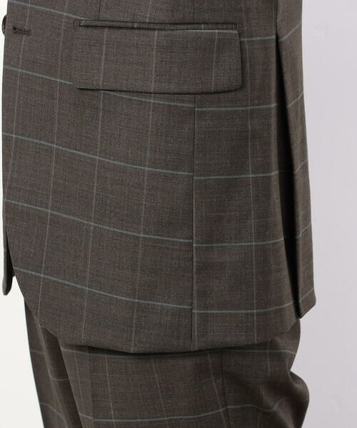 COMME CA ISM / コムサイズム セットアップ | YUNSA ウインドペン／かすれチェック クラシック３ピーススーツ | 詳細23