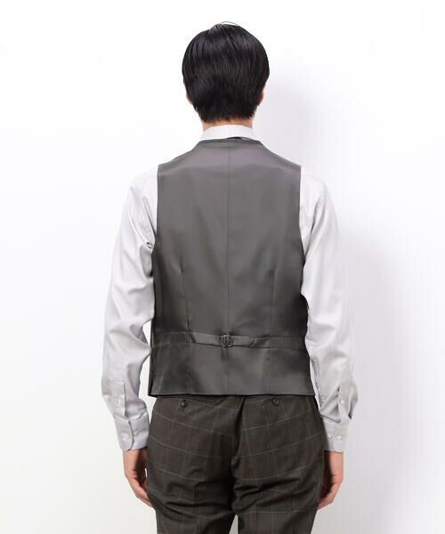 COMME CA ISM / コムサイズム セットアップ | YUNSA ウインドペン／かすれチェック クラシック３ピーススーツ | 詳細28