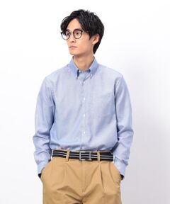 COMME CA ISM / コムサイズム シャツ・ブラウス | コンパクト千鳥柄 釦ダウンドレスシャツ