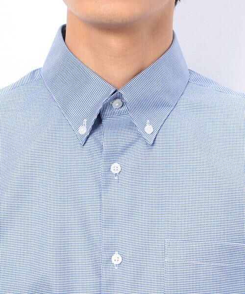 COMME CA ISM / コムサイズム シャツ・ブラウス | コンパクト千鳥柄 釦ダウンドレスシャツ | 詳細12