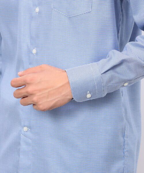 COMME CA ISM / コムサイズム シャツ・ブラウス | コンパクト千鳥柄 釦ダウンドレスシャツ | 詳細14