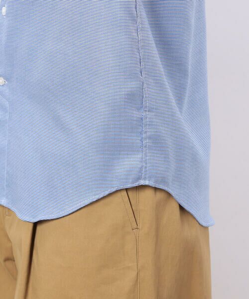 COMME CA ISM / コムサイズム シャツ・ブラウス | コンパクト千鳥柄 釦ダウンドレスシャツ | 詳細15