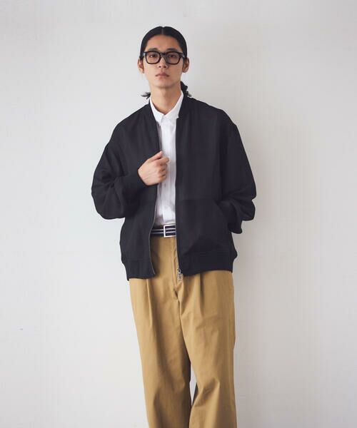 COMME CA ISM / コムサイズム ブルゾン | カラミメッシュ MA-1ブルゾン | 詳細1