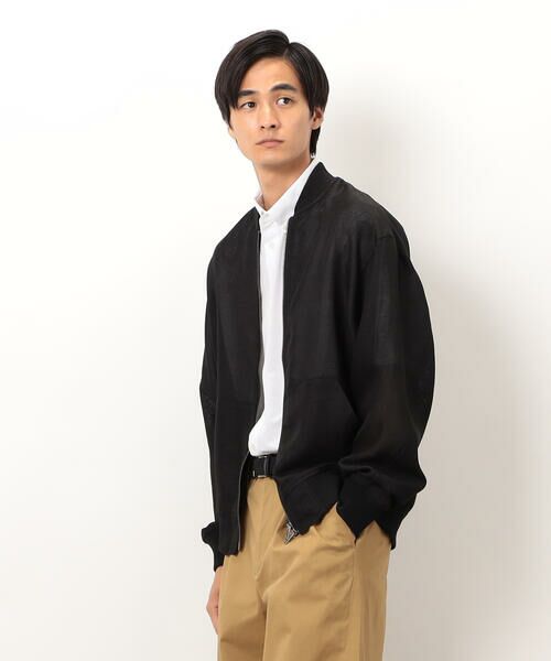 COMME CA ISM / コムサイズム ブルゾン | カラミメッシュ MA-1ブルゾン | 詳細4