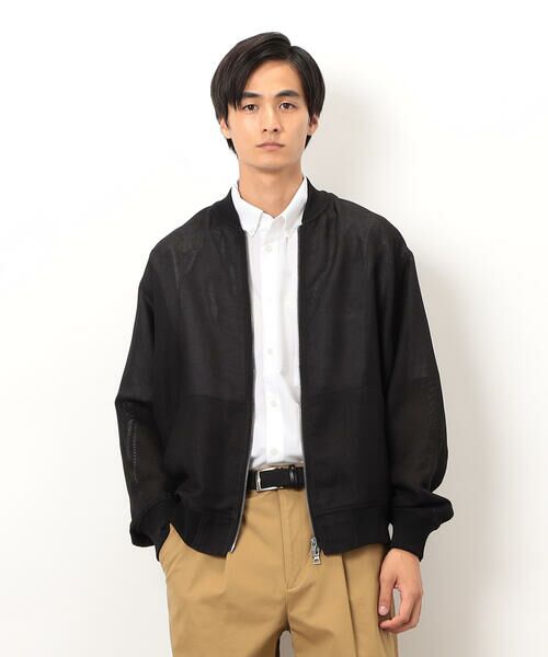 COMME CA ISM / コムサイズム ブルゾン | カラミメッシュ MA-1ブルゾン | 詳細5