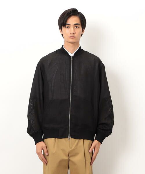 COMME CA ISM / コムサイズム ブルゾン | カラミメッシュ MA-1ブルゾン | 詳細6