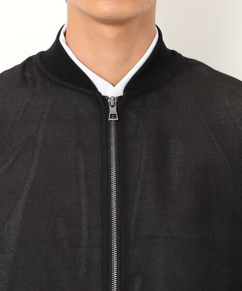COMME CA ISM / コムサイズム ブルゾン | カラミメッシュ MA-1ブルゾン | 詳細9
