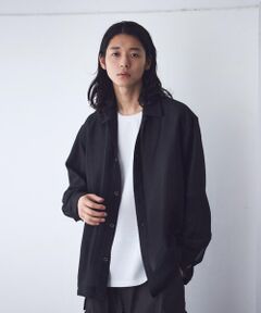 COMME CA ISM / コムサイズム ブルゾン | カラミメッシュ シャツブルゾン