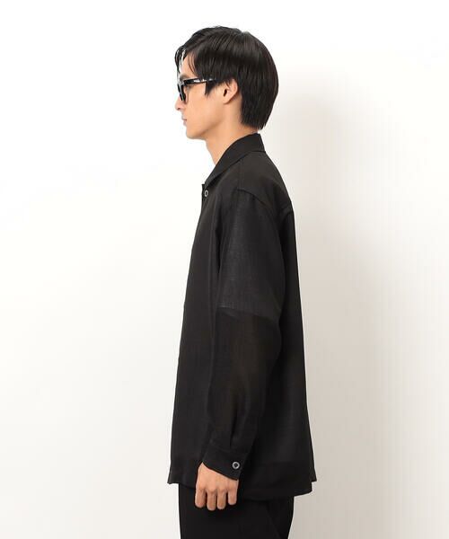 COMME CA ISM / コムサイズム ブルゾン | カラミメッシュ シャツブルゾン | 詳細10