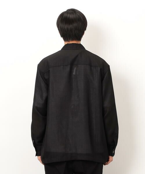 COMME CA ISM / コムサイズム ブルゾン | カラミメッシュ シャツブルゾン | 詳細11