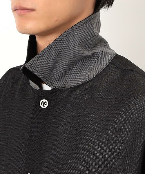 COMME CA ISM / コムサイズム ブルゾン | カラミメッシュ シャツブルゾン | 詳細13