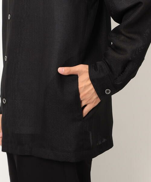 COMME CA ISM / コムサイズム ブルゾン | カラミメッシュ シャツブルゾン | 詳細16