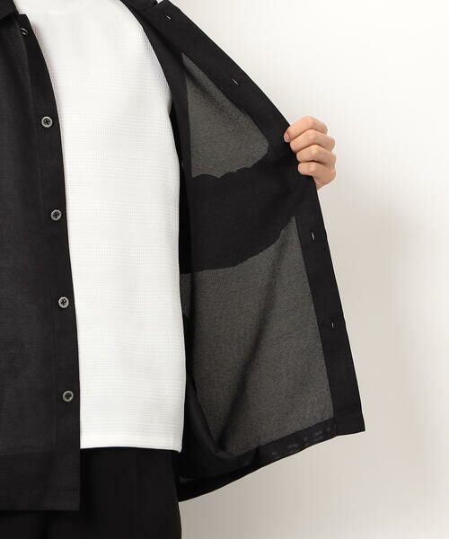 COMME CA ISM / コムサイズム ブルゾン | カラミメッシュ シャツブルゾン | 詳細19