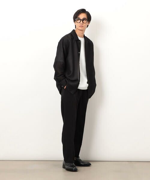 COMME CA ISM / コムサイズム ブルゾン | カラミメッシュ シャツブルゾン | 詳細2